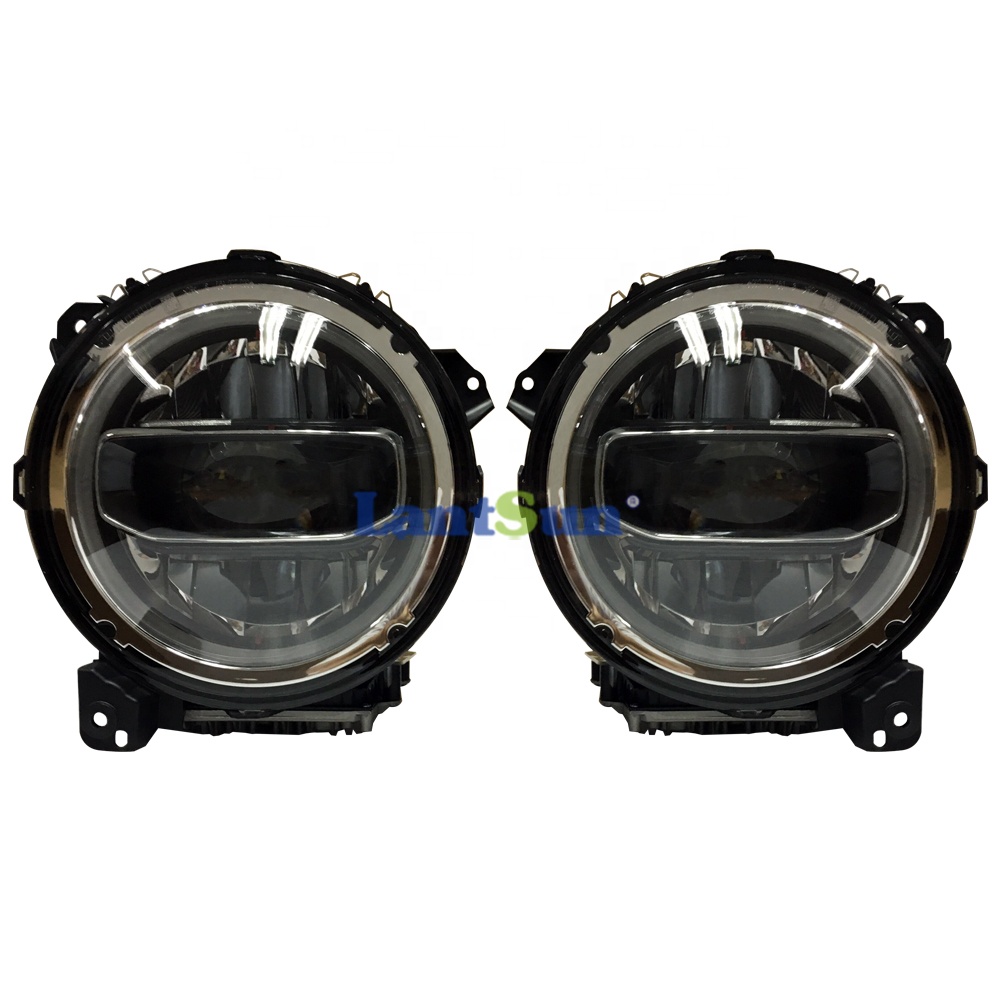 Lantsun JL1092 фара для Jeep JL для wrangler аксессуары 2018 + JL Автомобильные светодиодные фары с DRL