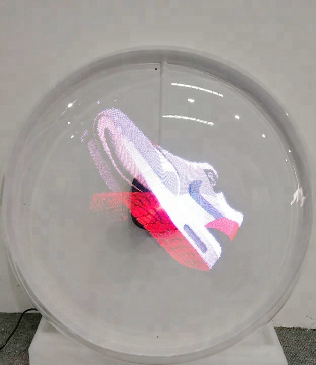 Хит продаж, рекламный 3d голографический проектор с четырьмя лезвиями, светодиодный вентилятор, Wi-Fi, мобильный телефон, ПК, подключение через приложение, 3d голографический вентилятор