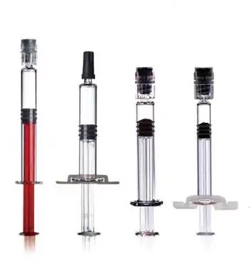 1 ml 3 ml Glass syringe injector /siringe without needle with tip cup rubber plugger rod