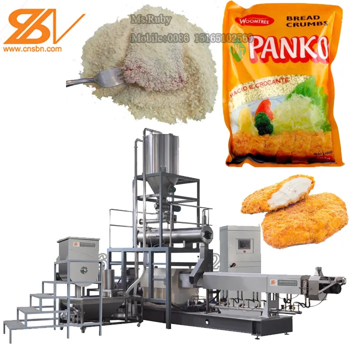 Full-automatic Panko Bread Crumbs machine processing line
