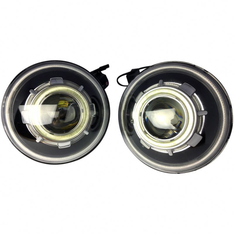 Lantsun 7 дюймов фар ангельские глазки для Jeep wrangler 97-15 7 "круглые светодиодные фары