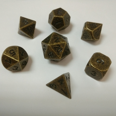 12-сторонние d4 d6 d8 d10 d12 d20 многогранные металлические кубики