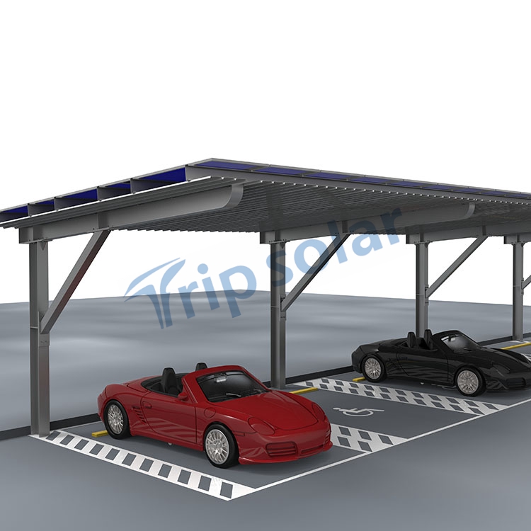 Подгонянные солнечные carport стали Q235 с одиночными и двойными конструкциями в наличии
