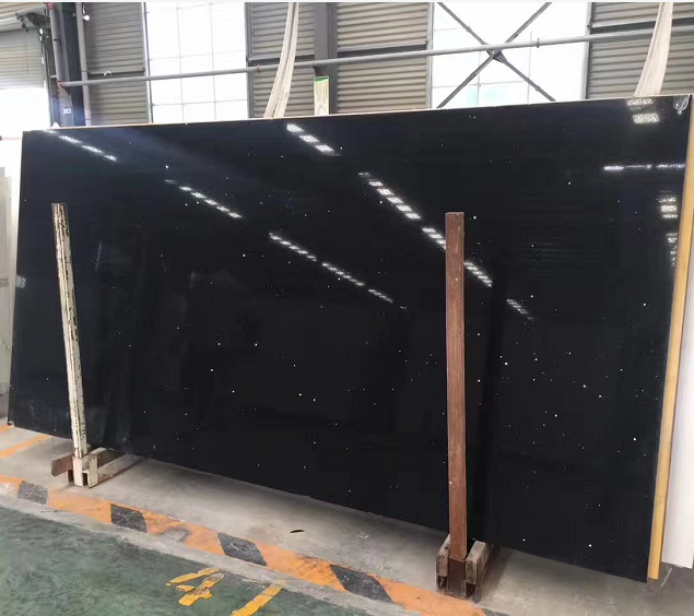 Artificial Crystal Black Quartz Stone
