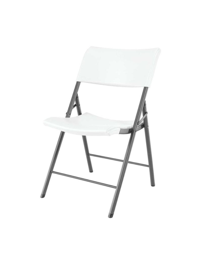 Outdoor Steel Frame White HDPE Plastic Folding Camping Picnic Chair