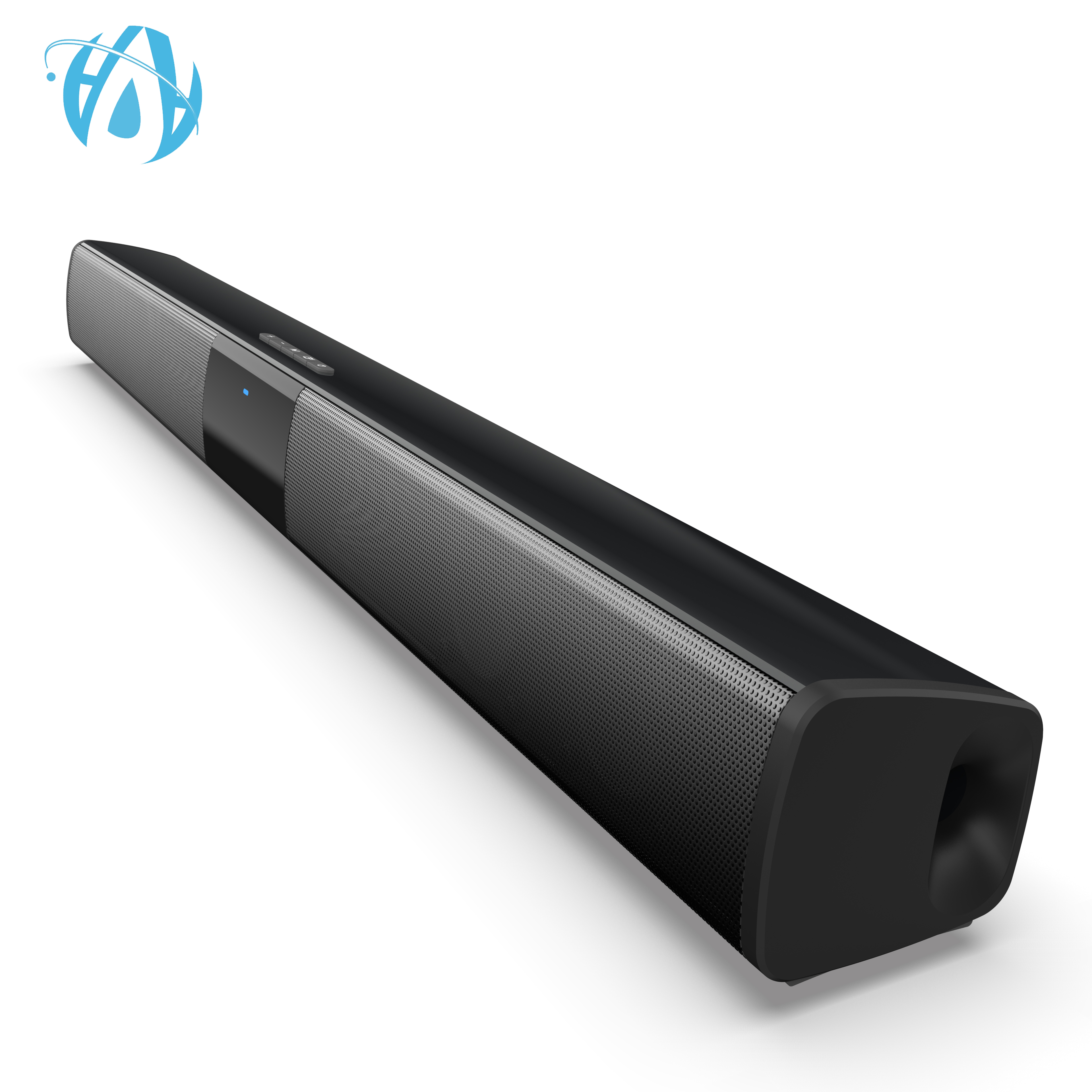 Новые поступления оптом 20 Вт перезаряжаемый тонкий портативный Bluetooth домашний кинотеатр Беспроводной Саундбар для ТВ, AUX
