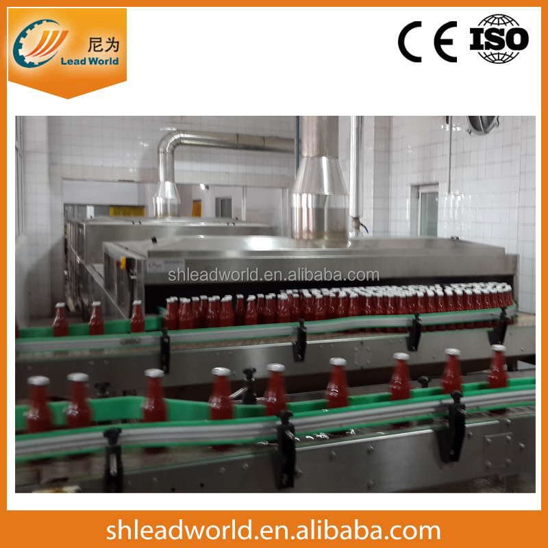 Hot selling sauce glass bottle sterilization machine with factory price