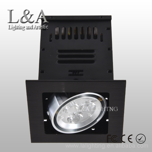 Черный Led высокой мощности Решетка лампы 3 Вт