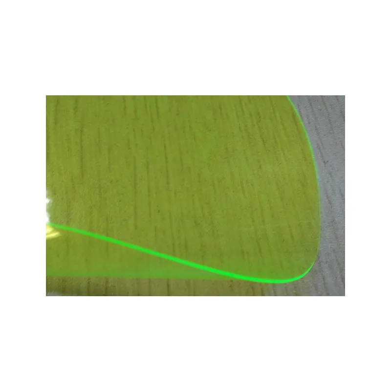0.3mm Thin Clear PVC Fluorescent Film Raincoat Material