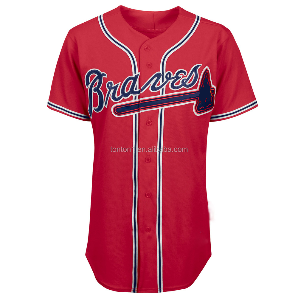 Sublimation Custom Name/Number/Logo wholesale baseball jersey/v neck full button baseball jersey