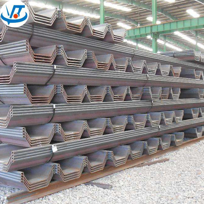 Hot rolled larsen used steel sheet pile 600x180