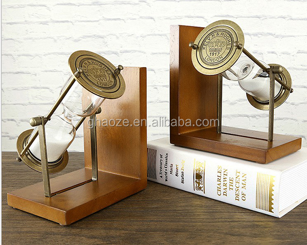 Украшение дома аксессуары стол организатор песочные часы Bookends Factory