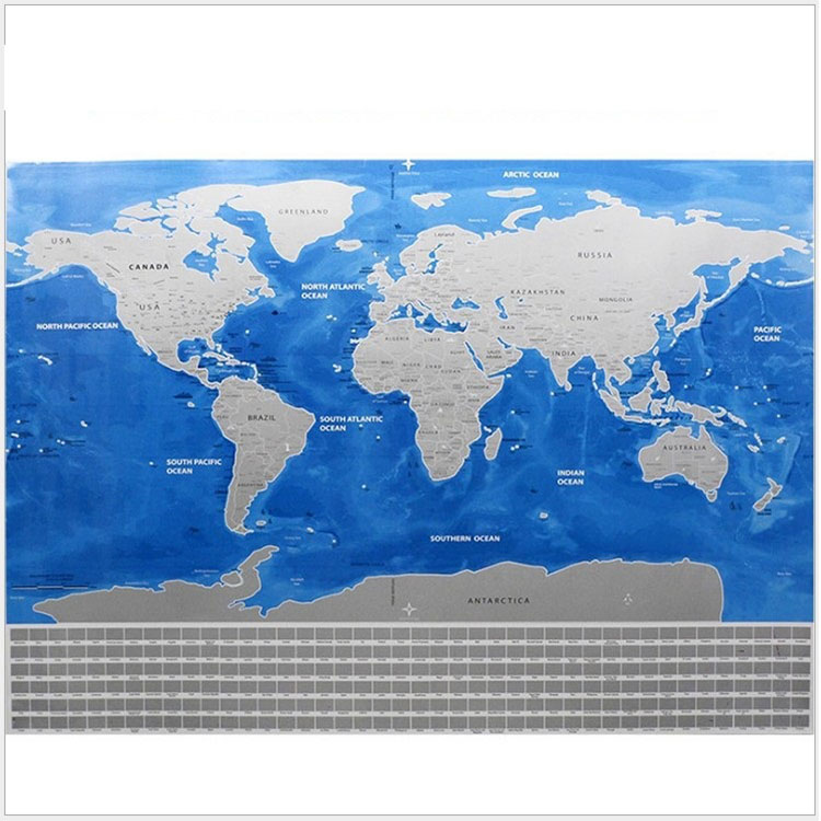 The better China personalized world scratch off world travel map