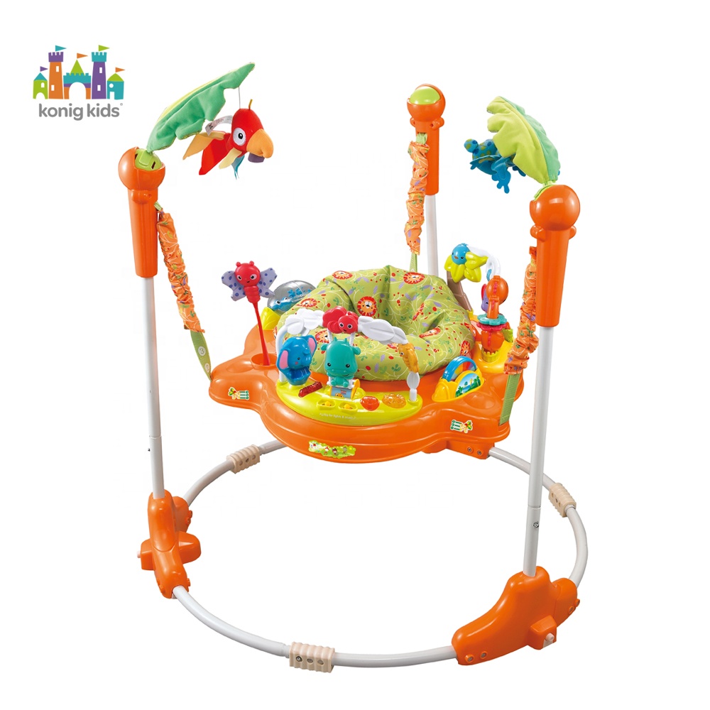Konig детская Amazon джунгли детская качалка игрушки стул с музыкой Детские джемпер деятельности центра колеса автокресла малыша младенца