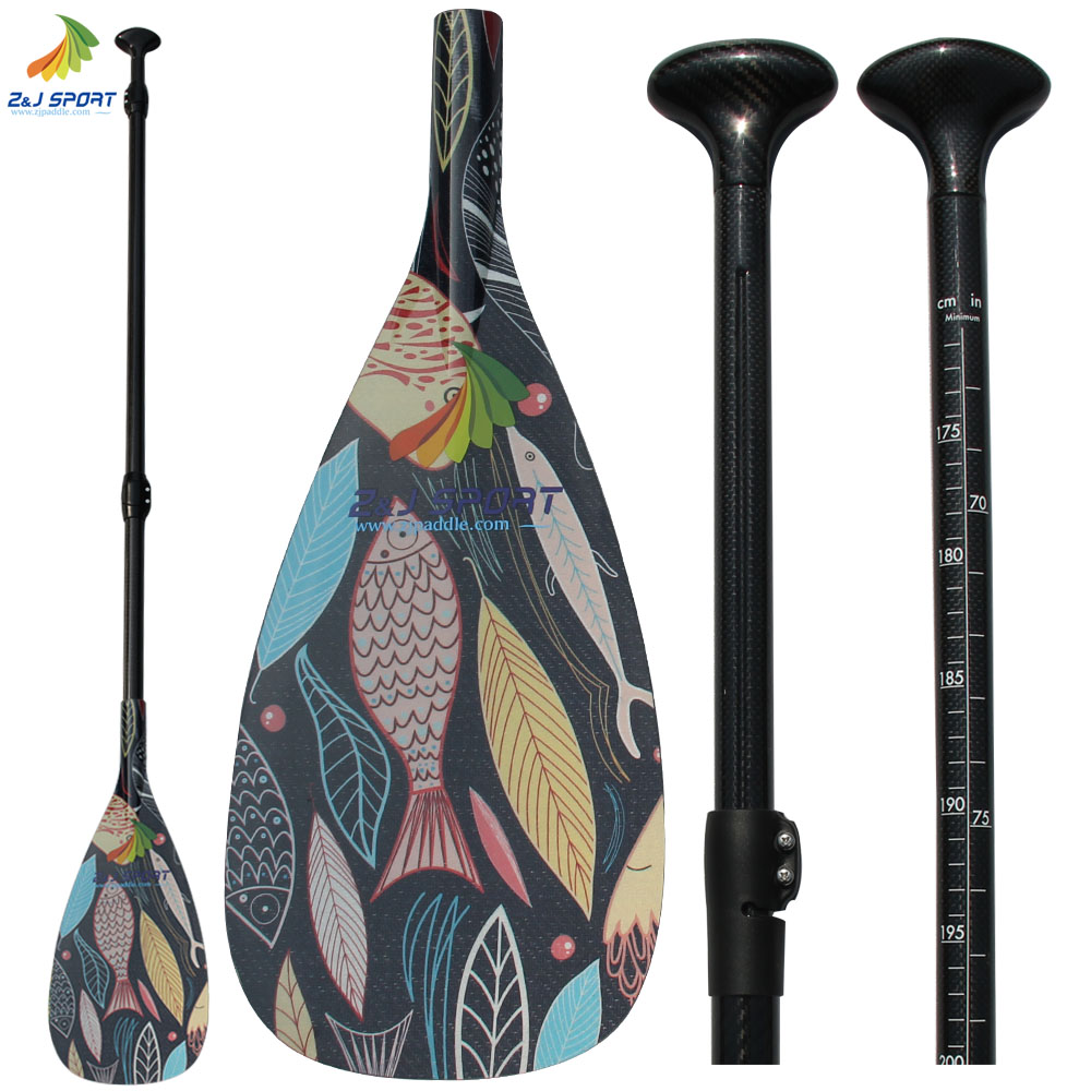 Легкое весло из углеродного волокна для доски SUP Paddle
