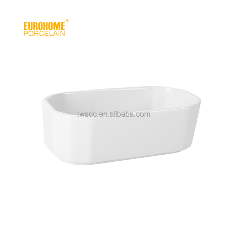 Eurohome ceramic white porcelain 5 inch sugar packet holder (tea bag holder) T065