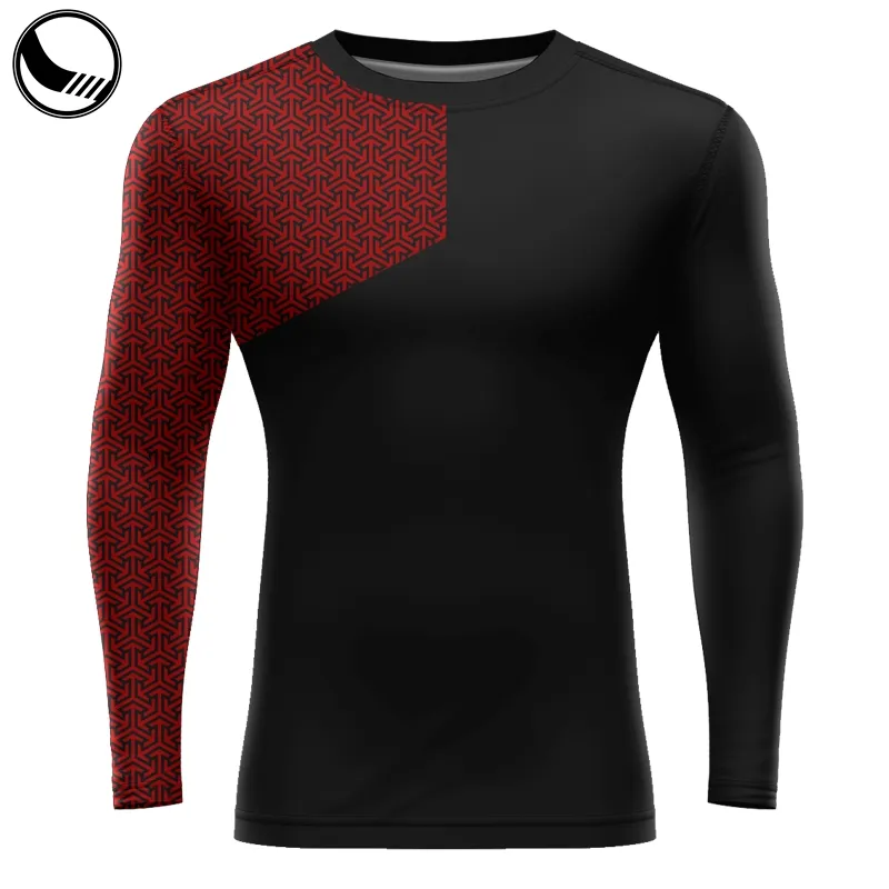 youth long sleeve sublimation compression shirt men