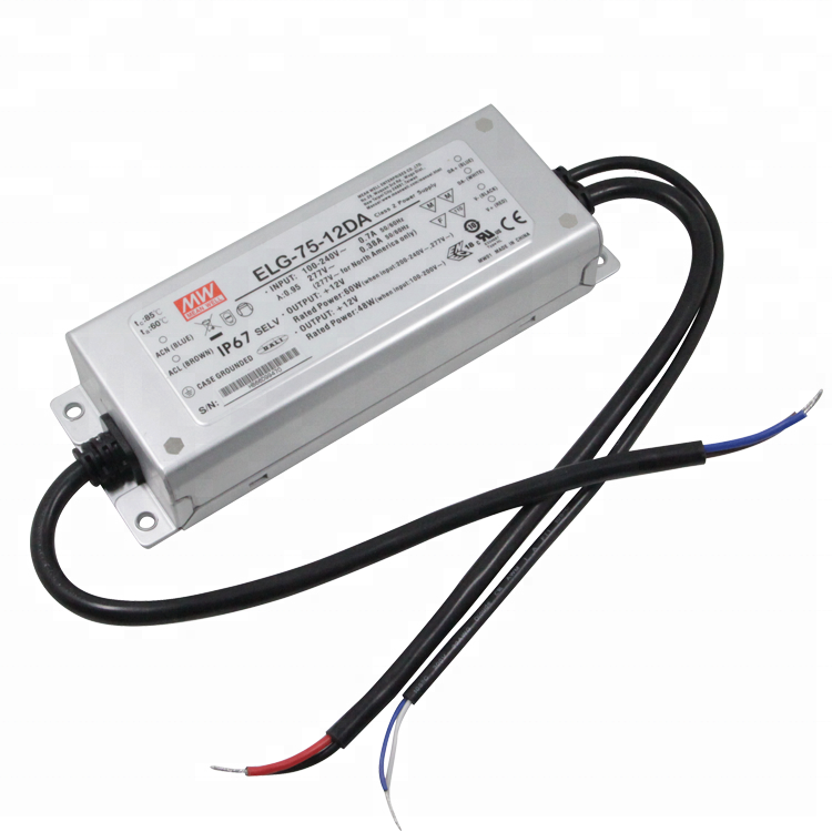 Светодиодный драйвер для уличного освещения Mean Well ELG-75-48-3Y 75W 12V 5A 60W