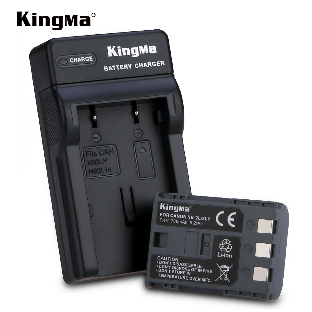 Kingma зарядное устройство с микро-разъемом USB и набором аккумуляторов DCK-NB2LH для Canon NB-2L 350D 400D S70 S80 G7 G9 батарея