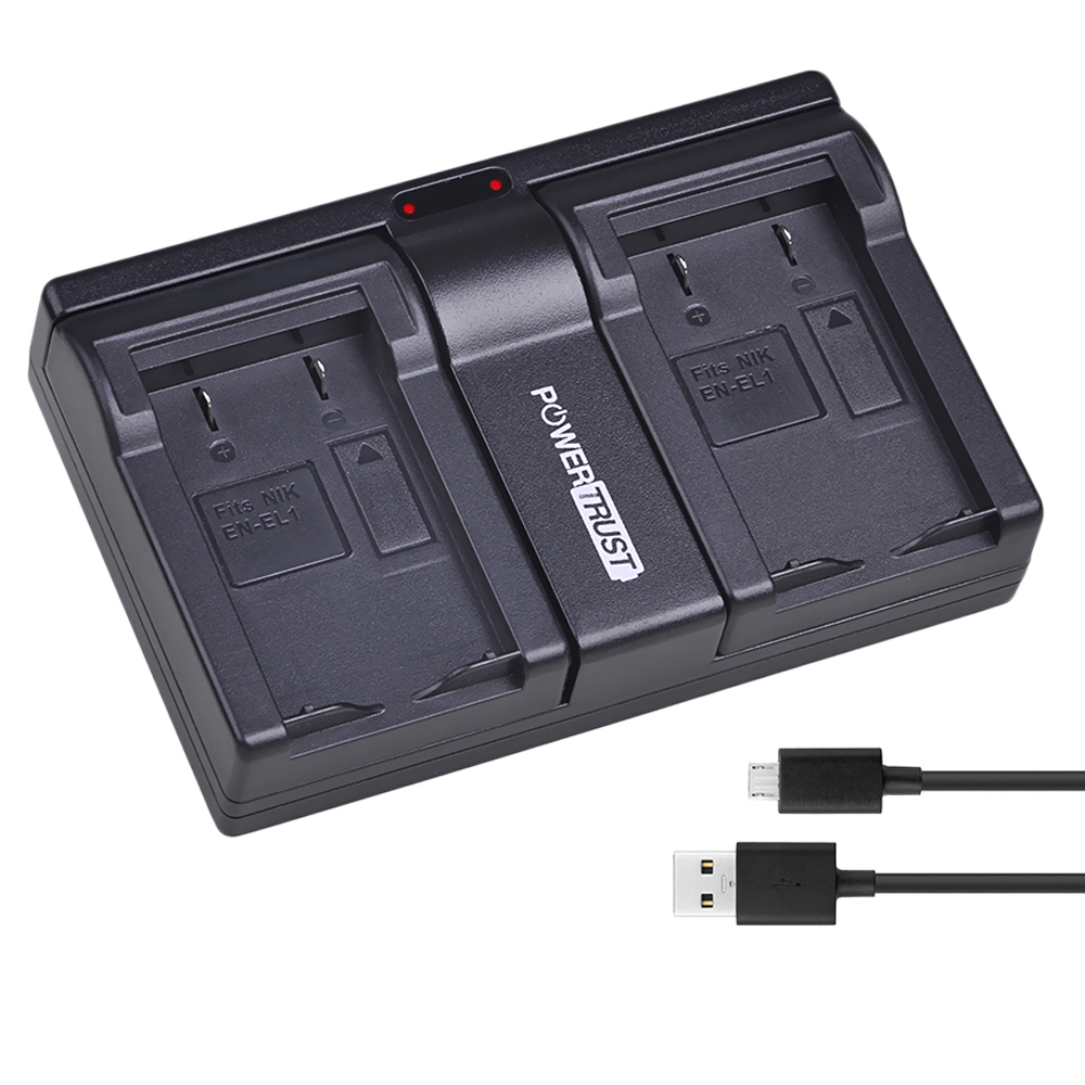 EN-EL1 ENEL1 аккумулятор USB Двухканальное зарядное устройство для Nikon Coolpix 500 775 880 885 990 995 4300 4500 4800 5000 5400 5700 8700