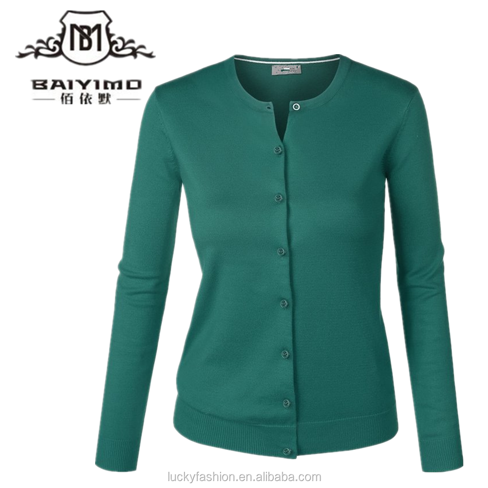 2016 Baiyimo женщин горячий продавать вязаный кардиган sweater1-2