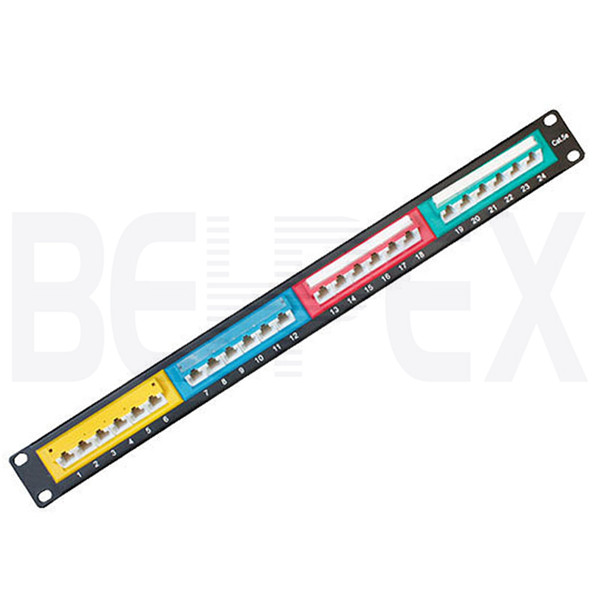 Прямая продажа с фабрики UTP 24 порта типа RJ45 Модульная cat6 коммутационная панель