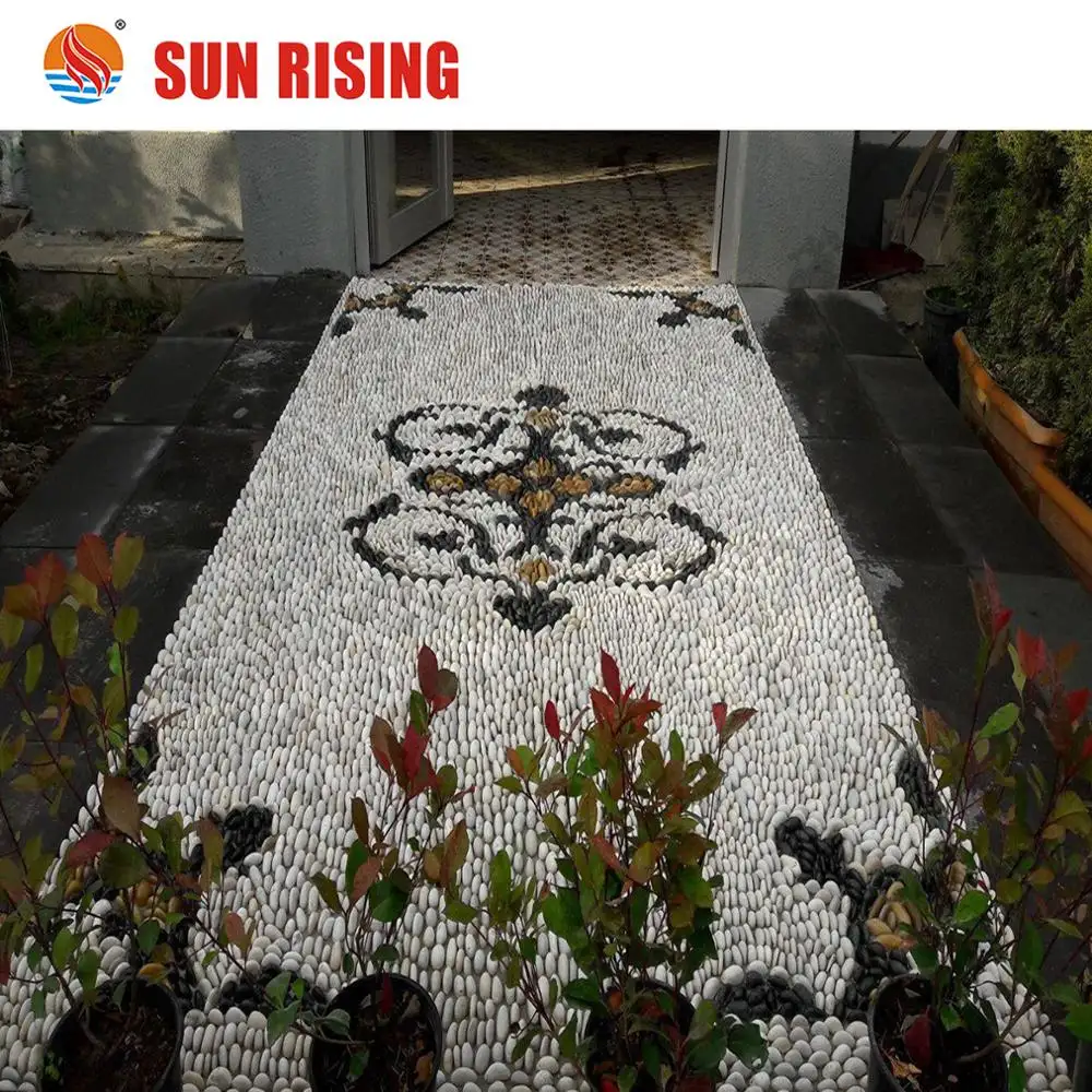 New Design River Pebble Mosaic Pattern for Garden and Path