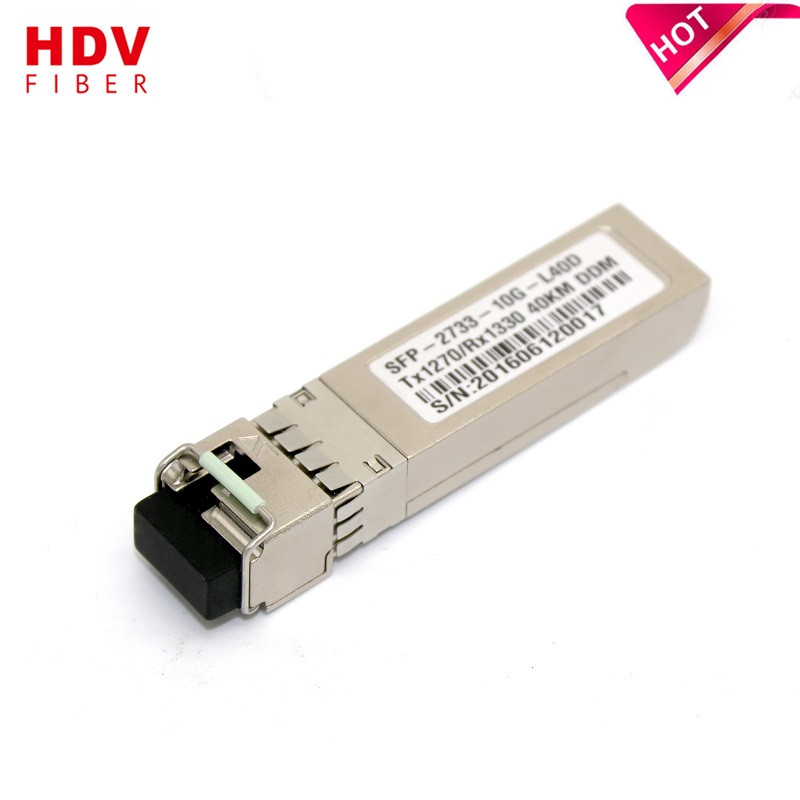10 г SFP + mini gbic 40 км одного волокна WDM Двунаправленный SFP + Module цена