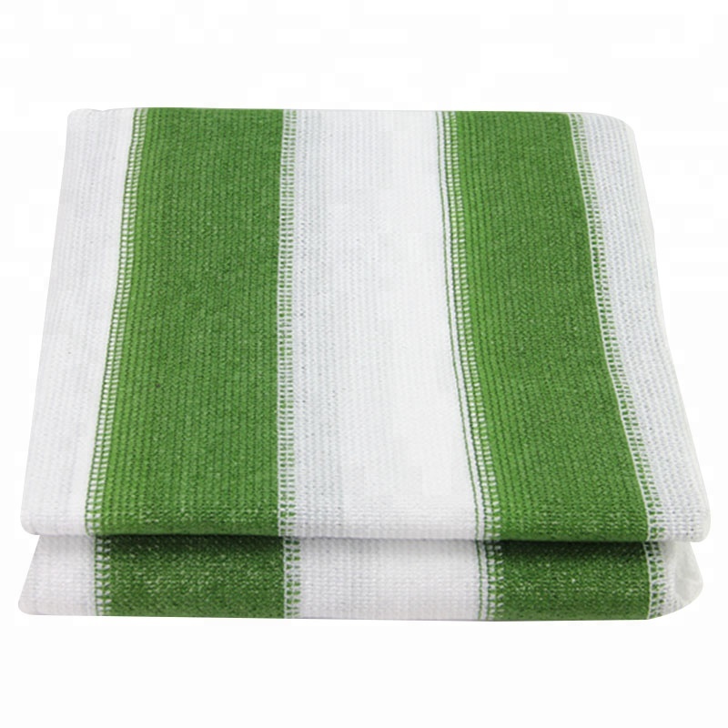 80% 6.5'x6.5' (2x2m)Army Green and White Sun Shade net Sun Shade Sail Sunblock Net