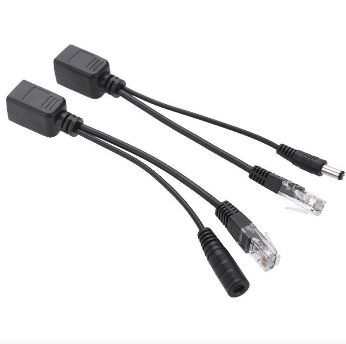 Комплект PoE адаптер RJ45 Инжектор Power over Ethernet пассивный + сплиттер 5 в 12 В 24 в 48 в