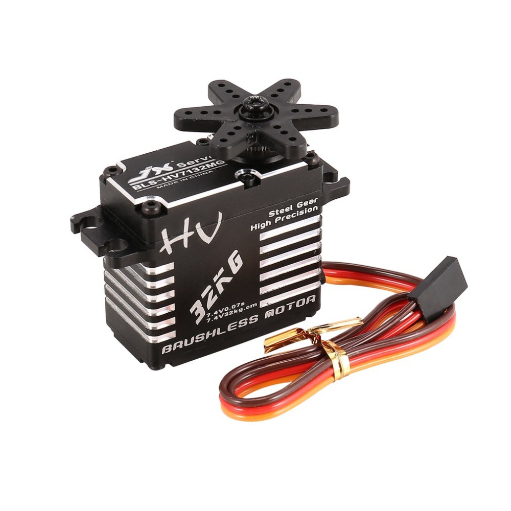 JX Servo BLS-HV7132MG 35 кг 0,06 сек 8,4 в высокоскоростная стальная шестерня CNC алюминиевая цифровая бесщеточная стандартная 1/5 радиоуправляемая машина багги грузовик