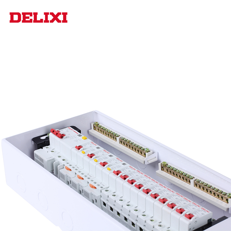 Delixi pz50-20 настенный новый dc 12v светодиодные ленты домашней сети переменного тока однофазный переключатель доска оборудование силовой распределительный щиток