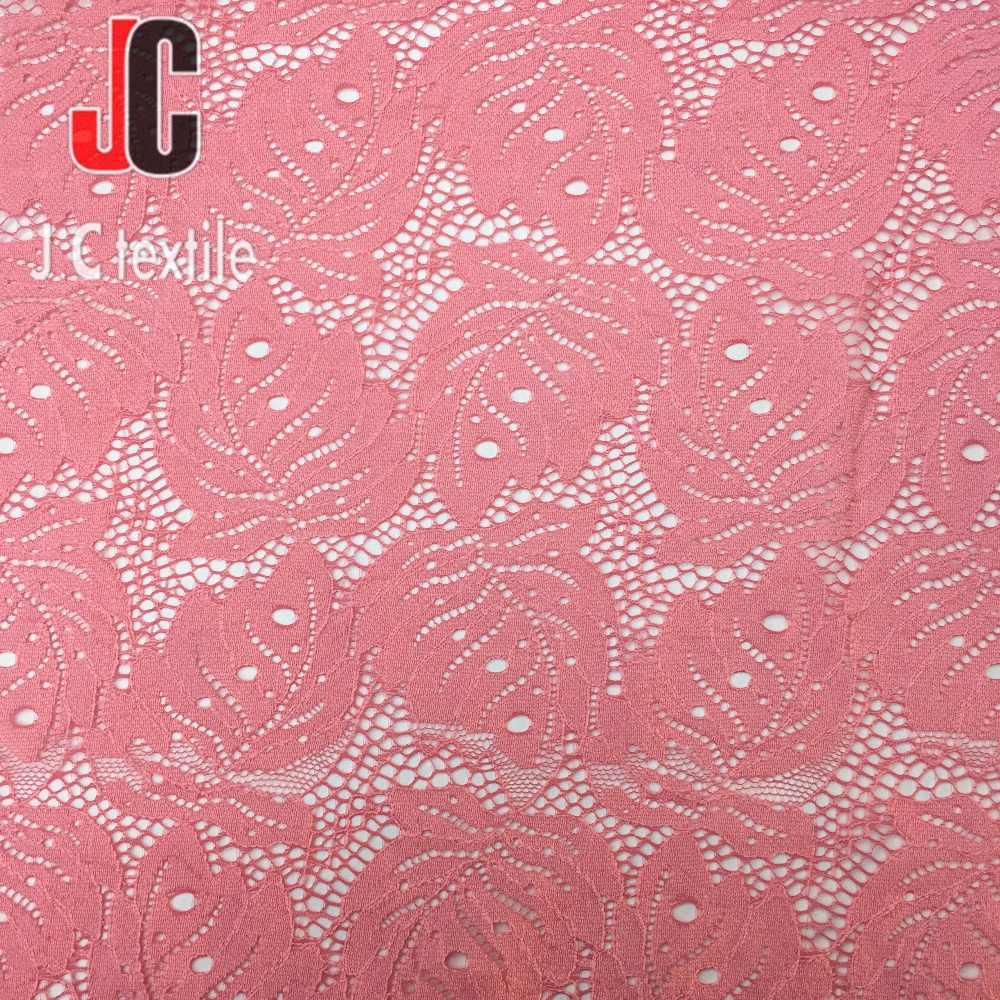 JC-k1290027A новый дизайн плотная окрашенная 3d цветок хлопок нейлон кружевной ткани Дубай для женщин платье