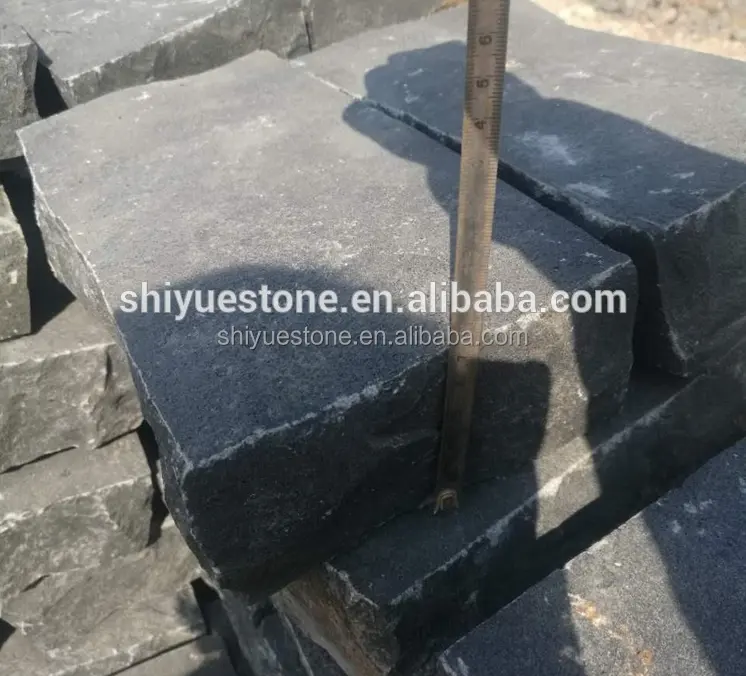 China Zhangpu ZP black Basalt outdoor paving stone driveway paving bricks stone