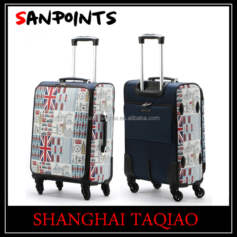 Чемодан и косметичка Sanpoints с флагом Великобритании, комплект из 2 предметов для багажа