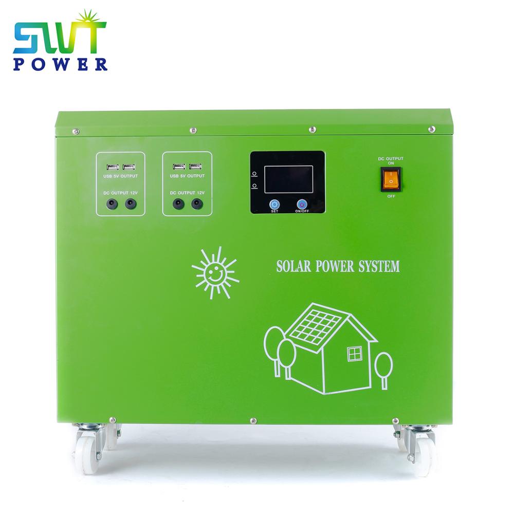 1000W Solar Portable Generator Power Supply 100AH Lithium Battery and Inverter Solar Power Portable Generator Box