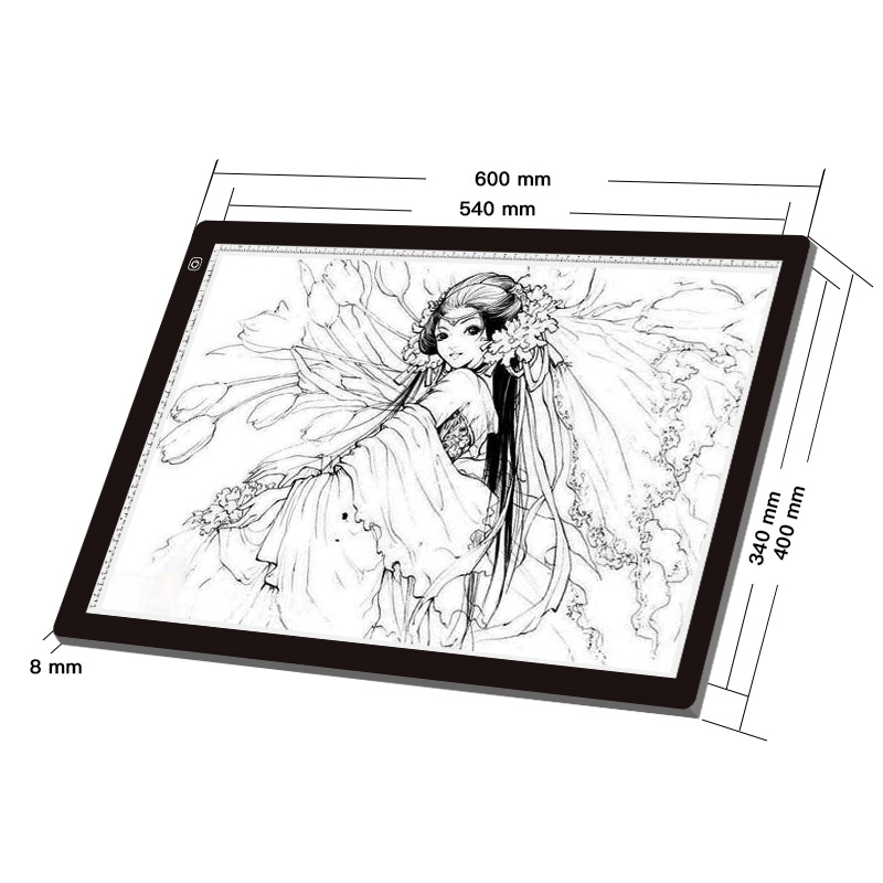 Elice A2 A3 A4 светодиодная подсветка, Светодиодная доска для рисования, письма, рисования, доска для анимации