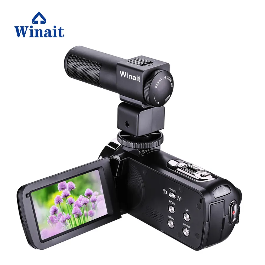 winait 24mp digital video camera with 3.0'' touch display and full hd 1080p night video digital camcorder