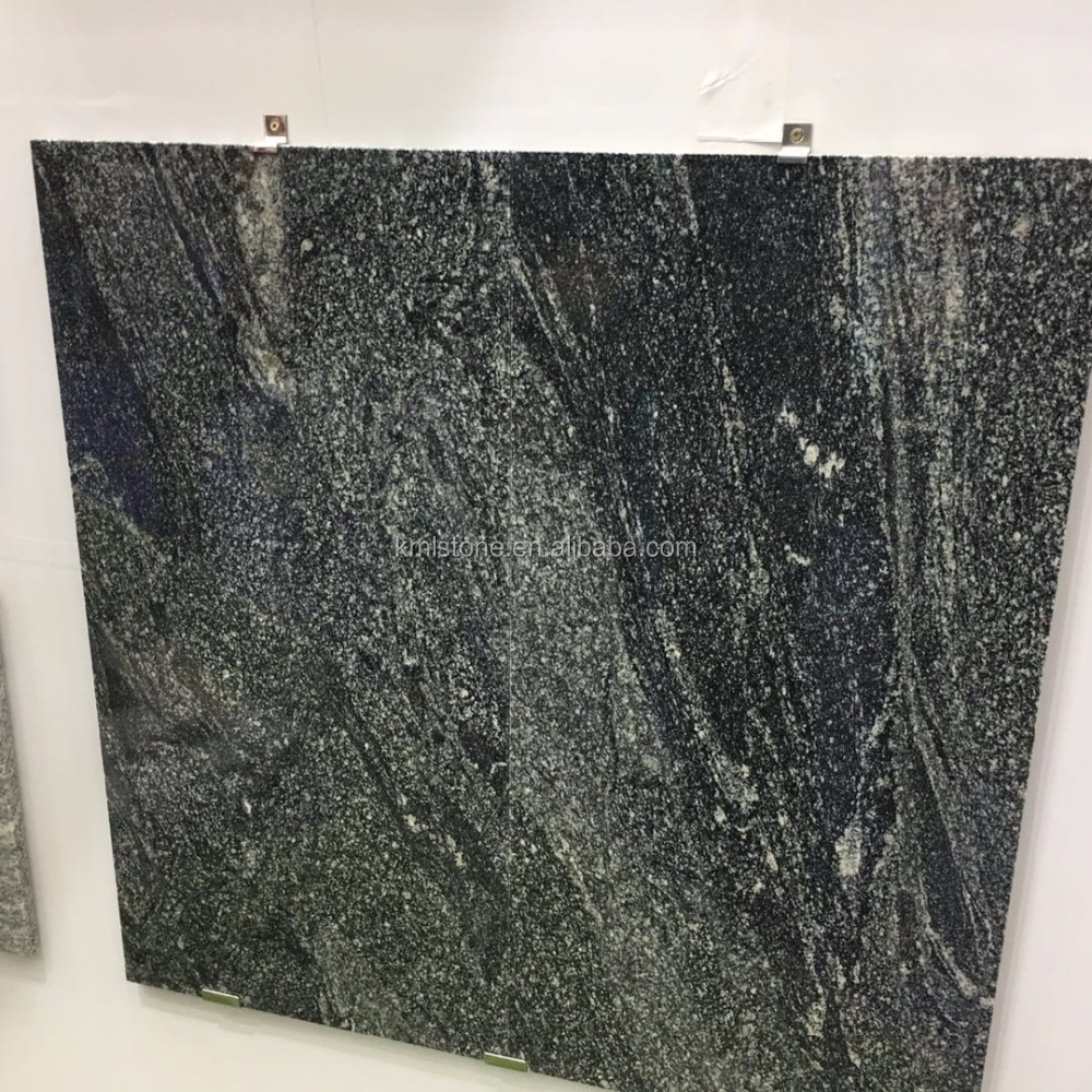 Silver grey granite with white vein