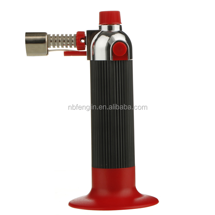 Good Quality GF-857 Outdoor Windproof Flame Lighter Refillable Butane Gas Torch