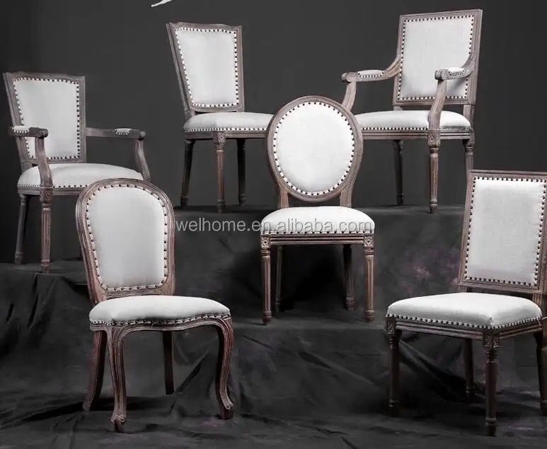High Quality antique old style chairs louis xvi chair wholesale banquet chairs