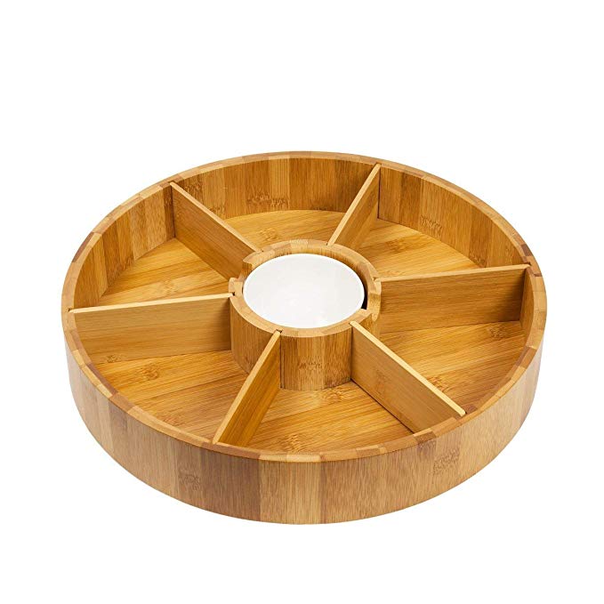 Свадебные кухонные большие бамбуковые деревянные Lazy Susan