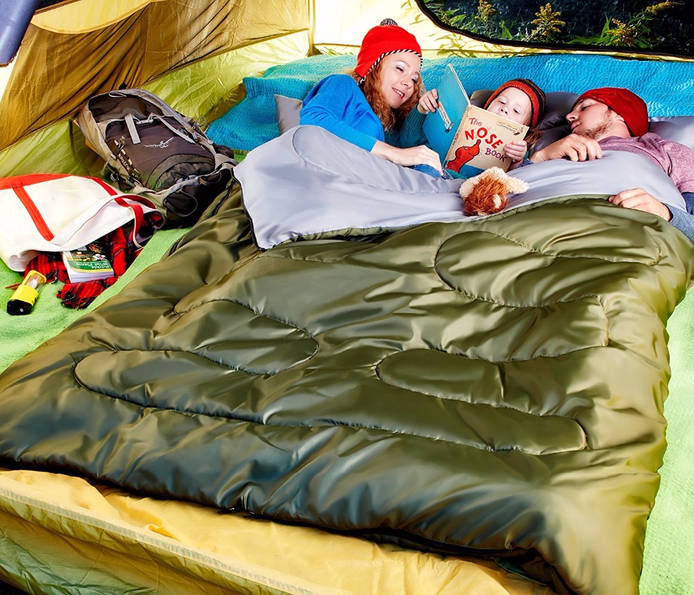 Woqi Foldable Camping Compact Sleeping Bag,Double Sleeping Bag
