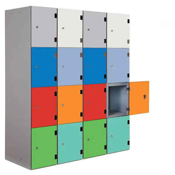 Fumeihua commercial electronic lockers room furniture hpl compact cheap gym metal locker