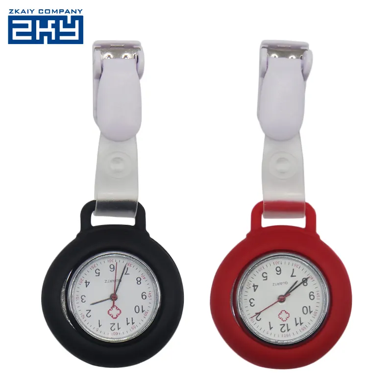 Factory direct sale Montre infirmiere unisex aluminum alloy Doctor breast watch silicone nurse pocket watch