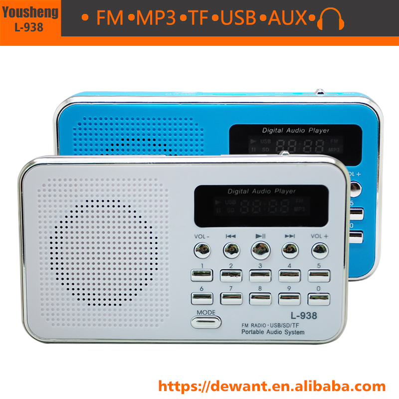 Китайский дешевый Красный светодиодный фонарик, FM-радио, динамик, TF-карта, usb, MP3 музыкальный плеер, FM-радио, акустическая система