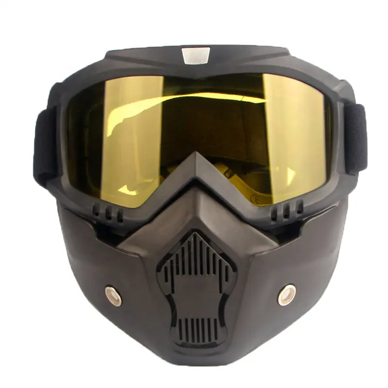 Harley Full Face Shock Resistant Tactical Goggles Outdoor Army Fans CS Anti-fog Riding Glasses COS Mask