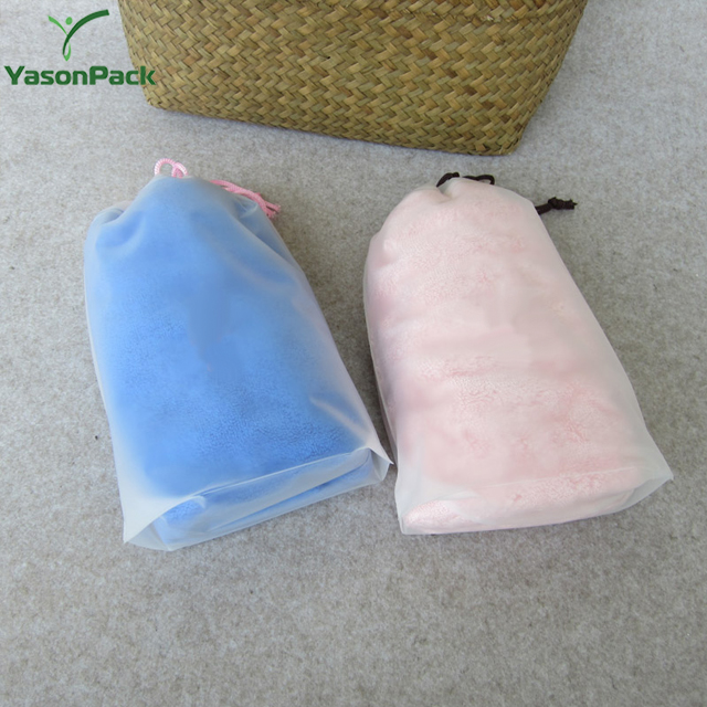 Promotional lace luxury mini plastic christmas gift fabric drawstring bags