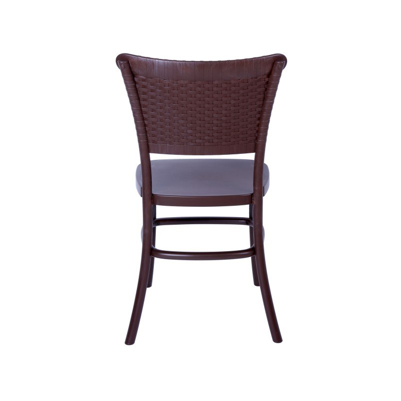 new design wholesale price plastic stackable garden chair rattern back chair