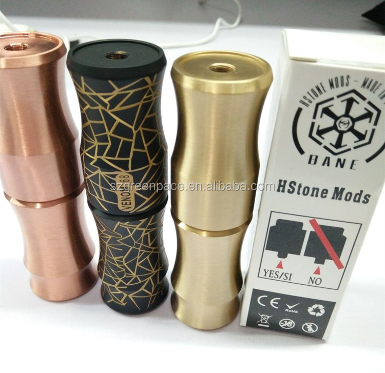 Фабрики Китая оптом 1:1 клон латунь Cooper hstone пара mod 18650 Черный механический hstone моды